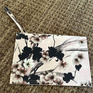 White House Black Market printed envelope clutch